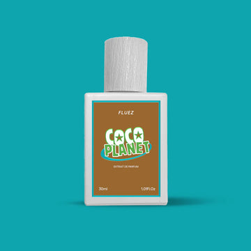Coco Planet di Fluez - profumo gourmand tropicale con cocco, vaniglia e fiori di tiarè