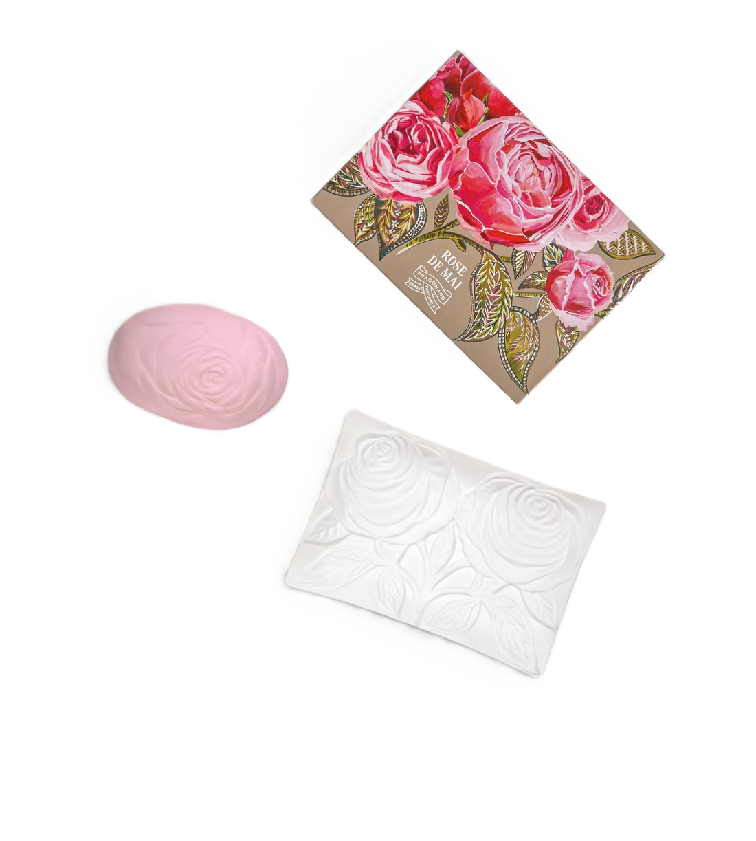 Rose de Mai Sapone & Portasapone